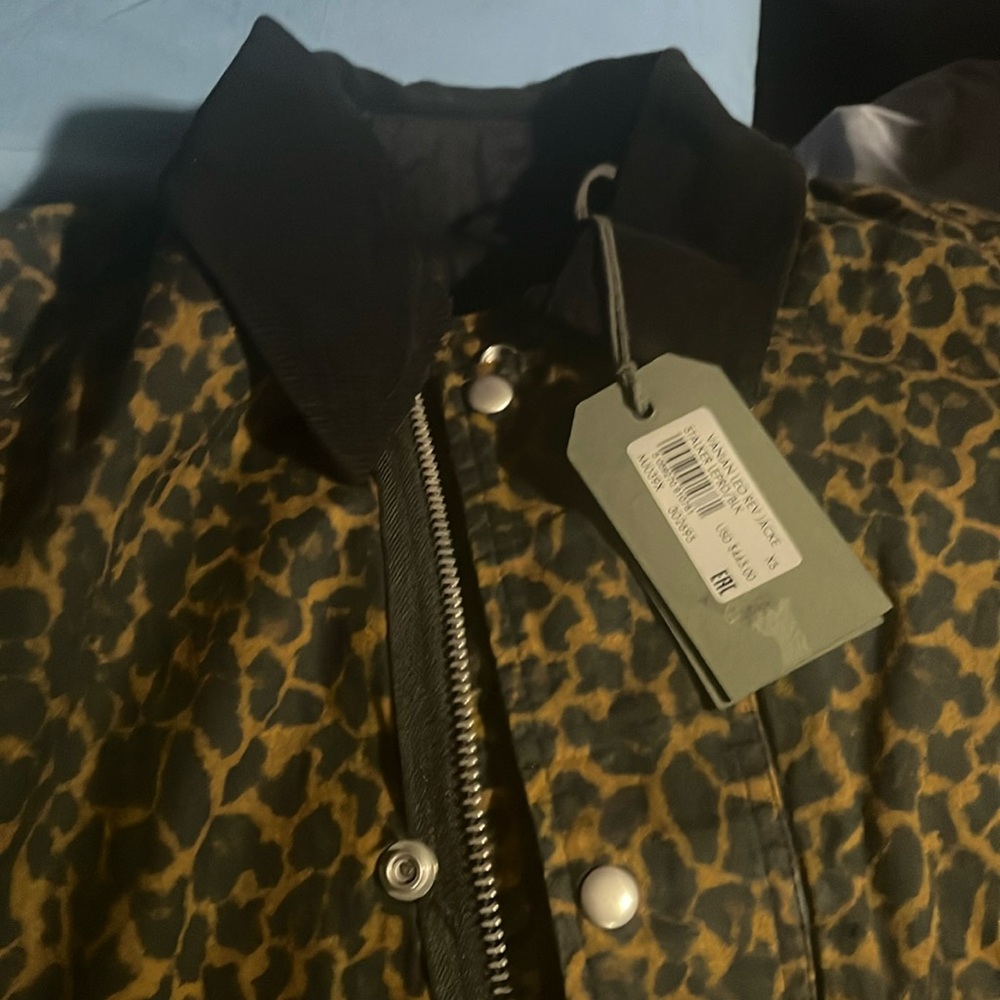 All Saints. Vanian Leopard Reversible Jacket XS